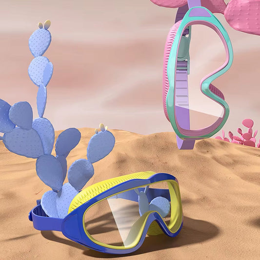 AquaChamp Kids Swim Set – Waterproof Anti-Fog Swimming Goggles & Cap with Protective Case