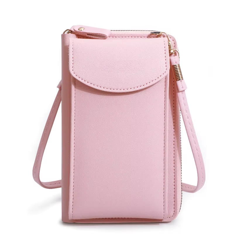 Elegance On-the-Go – Luxe PU Leather Crossbody Shoulder Bag with Phone & Card Organizer
