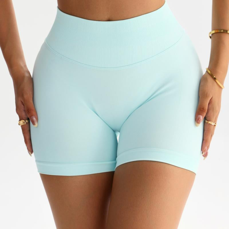 Coral Canton Impact Shorts,High Waisted Butt Lifting,Shaping Curve-Hugging Compression