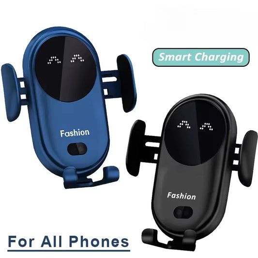 AutoGrip Wireless Car Charger – Infrared Sensor Mount & Fast Charging Stand for iPhone & Samsung